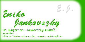 eniko jankovszky business card